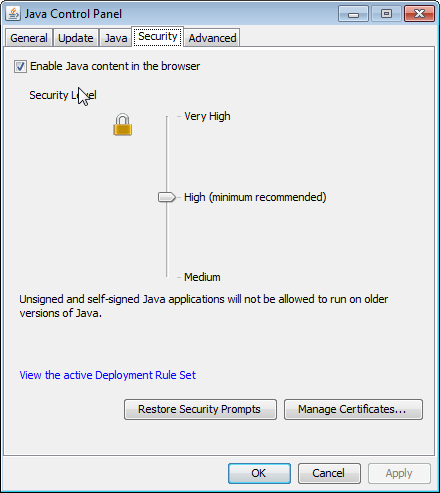 Security panel